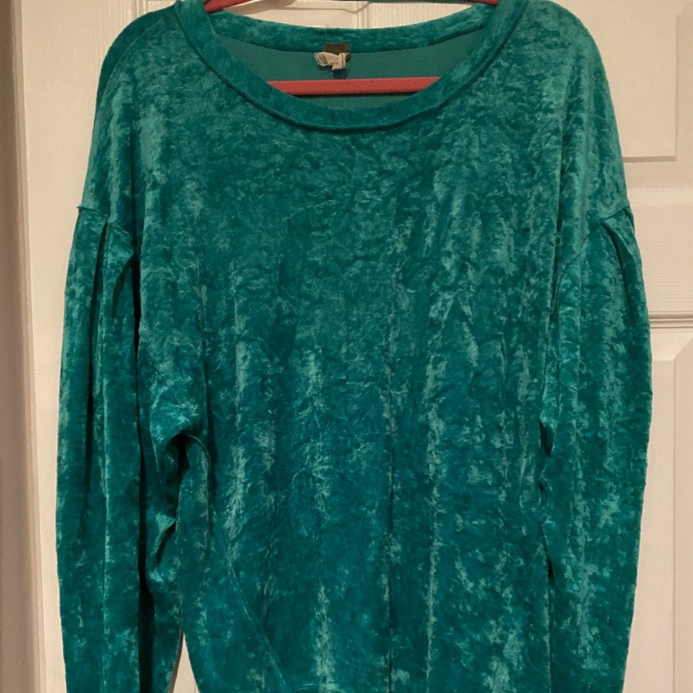 Free people turquoise shirt